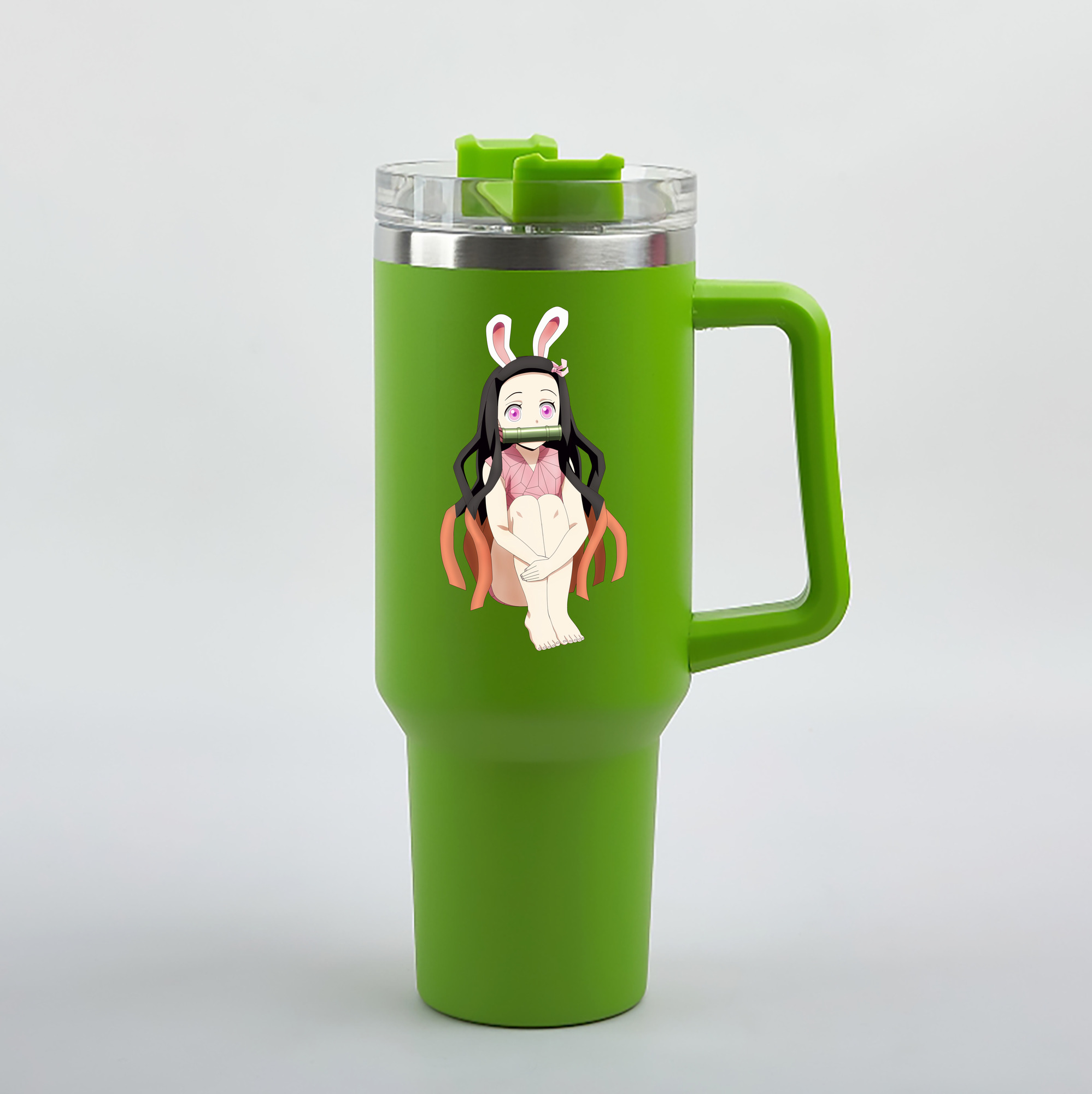 （画像用） 鬼滅の刃（きめつのやいば）竈門 禰󠄀豆子／かまど ねずこ Kamado Nezuko 1200mL車用タンブラー（カラープリント）